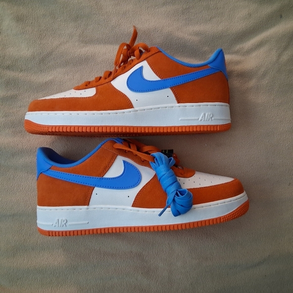 Nike Air Force 1 Low \'07 LV8 Safety Orange University Blue NWOB Size12.5 main image 8